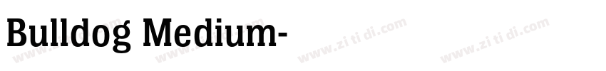 Bulldog Medium字体转换